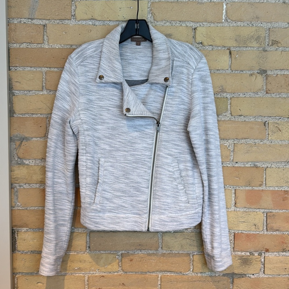 Lilla P Gray Moto Jacket - Picture 3 of 5